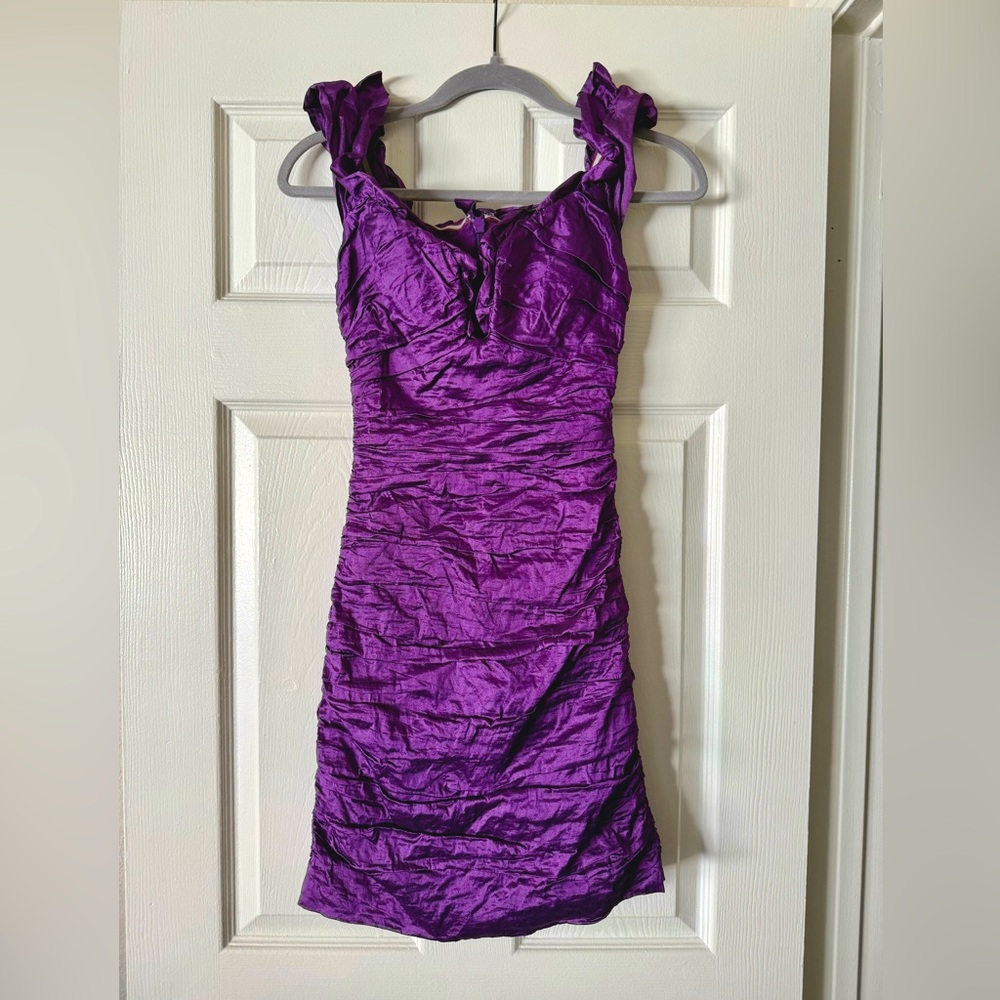 BCBG MaxAzria Mini Purple Dress